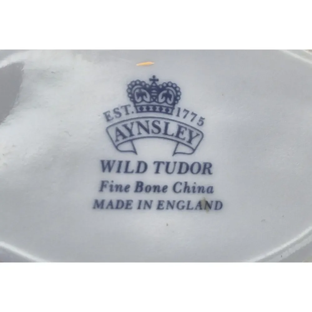 Vintage Aynsley Wild Tudor Duck Trinket Box England Fine Bone China 4.5x2.5